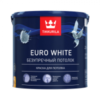 Tikkurila Euro White / Тиккурила Евро Безупречный потолок краска для потолка