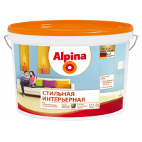 Alpina / Альпина Стильная Интерьерная глубокоматовая краска для стен и потолков