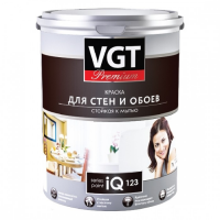 ВГТ / VGT IQ PREMIUM 123 краска стойкая к мытью для стен и потолков