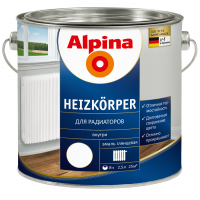 Alpina Aqua Heizkorper / Альпина водоразбавляемая эмаль для радиаторов