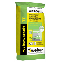 Weber.vetonit TT / Ветонит ТТ штукатурка влагостойкая для внутренних и наружных работ