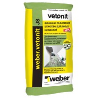 Weber.vetonit JS / Ветонит шпаклевка финишная, полимерная для сухих помещений