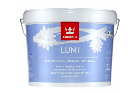 Tikkurila Lumi / Тиккурила Луми глубокоматовая снежнобелая краска