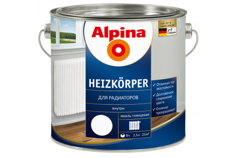 Alpina Aqua Heizkorper / Альпина водоразбавляемая эмаль для радиаторов