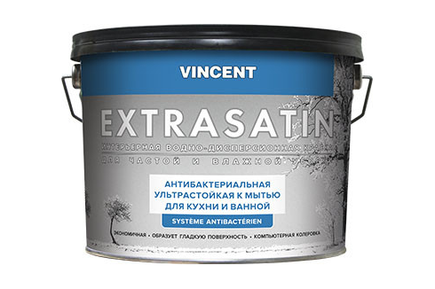 Vincent Extrasatin / Винсент Экстрасатин полуглянцевая, влагостойкая краска