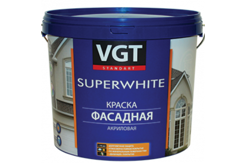 ВГТ / VGT ВДАК 1180 Super White краска фасадная, супербелая