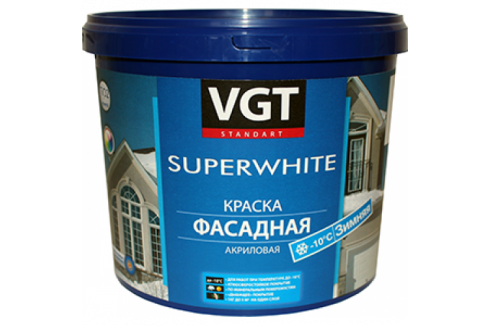 ВГТ / VGT ВДАК 1180 SuperWhite краска фасадная зимняя, супербелая