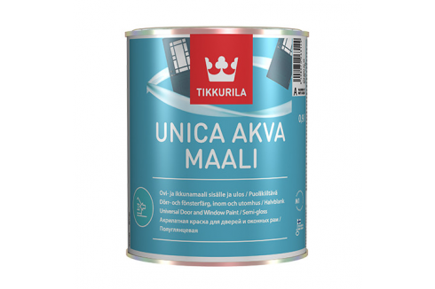 Tikkurila Unica Akva Maali / Тиккурила Уника Аква Маали акрилатная полуглянцевая краска