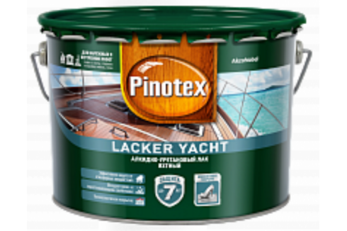 Pinotex Lacker Yacht / Пинотекс алкидно уретановый яхтный лак полуматовый