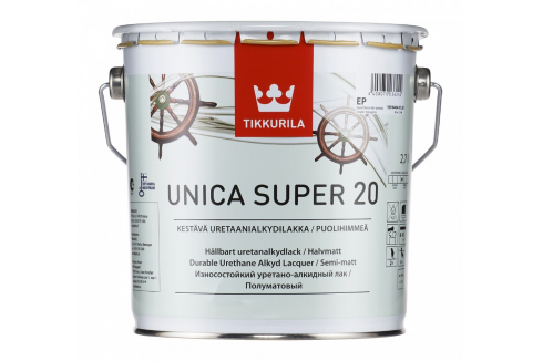 Tikkurila Unica Super / Тиккурила Уника Супер яхтный лак полуматовый