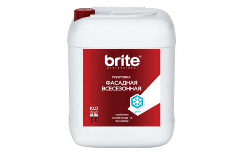 Brite Professional / Брайт профессиональная всесезонная грунтовка для фасадов до минус