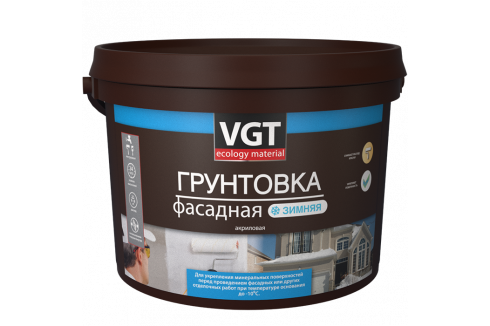 VGT / ВГТ Грунтовка акриловая фасадная зимняя до -10