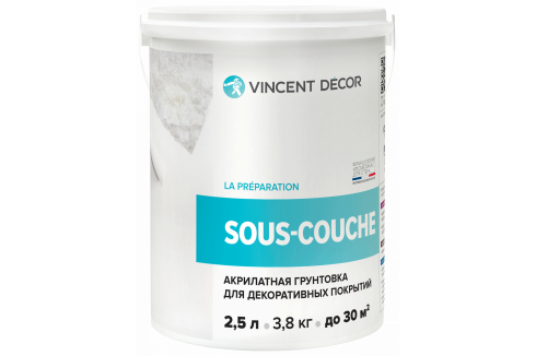 Vincent Decor Sous couche / Винсент Декор Со Куш краска грунт для декоративной штукатурки