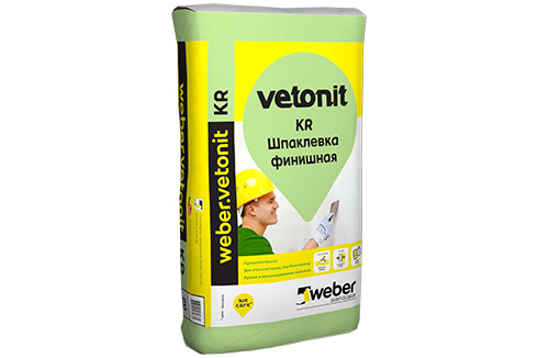 Weber.vetonit  KR / Ветонит КР шпаклевка финишная, органическая для сухих помещений