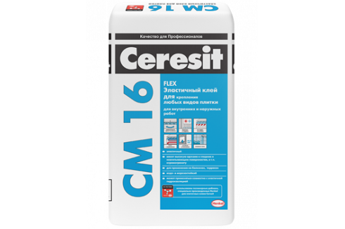 Ceresit CM 16 / Церезит СМ 16 клей эластичный для плитки