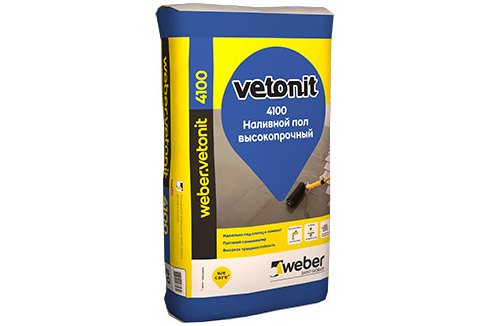 Weber.vetonit 4100 / Ветонит наливной пол самовыравнивающийся для сухих и влажных помещений