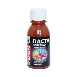 ПАСТА КОЛЕР. УНИВЕРС. "DALI" КРАСНО-КОРИЧНЕВАЯ 0,1 КГ (8/48) "РОГНЕДА"