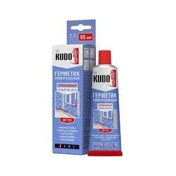 ГЕРМЕТИК СИЛИКОН. УНИВЕРСАЛЬНЫЙ 85 МЛ БЕЛЫЙ (1/24) "KUDO" KST-101