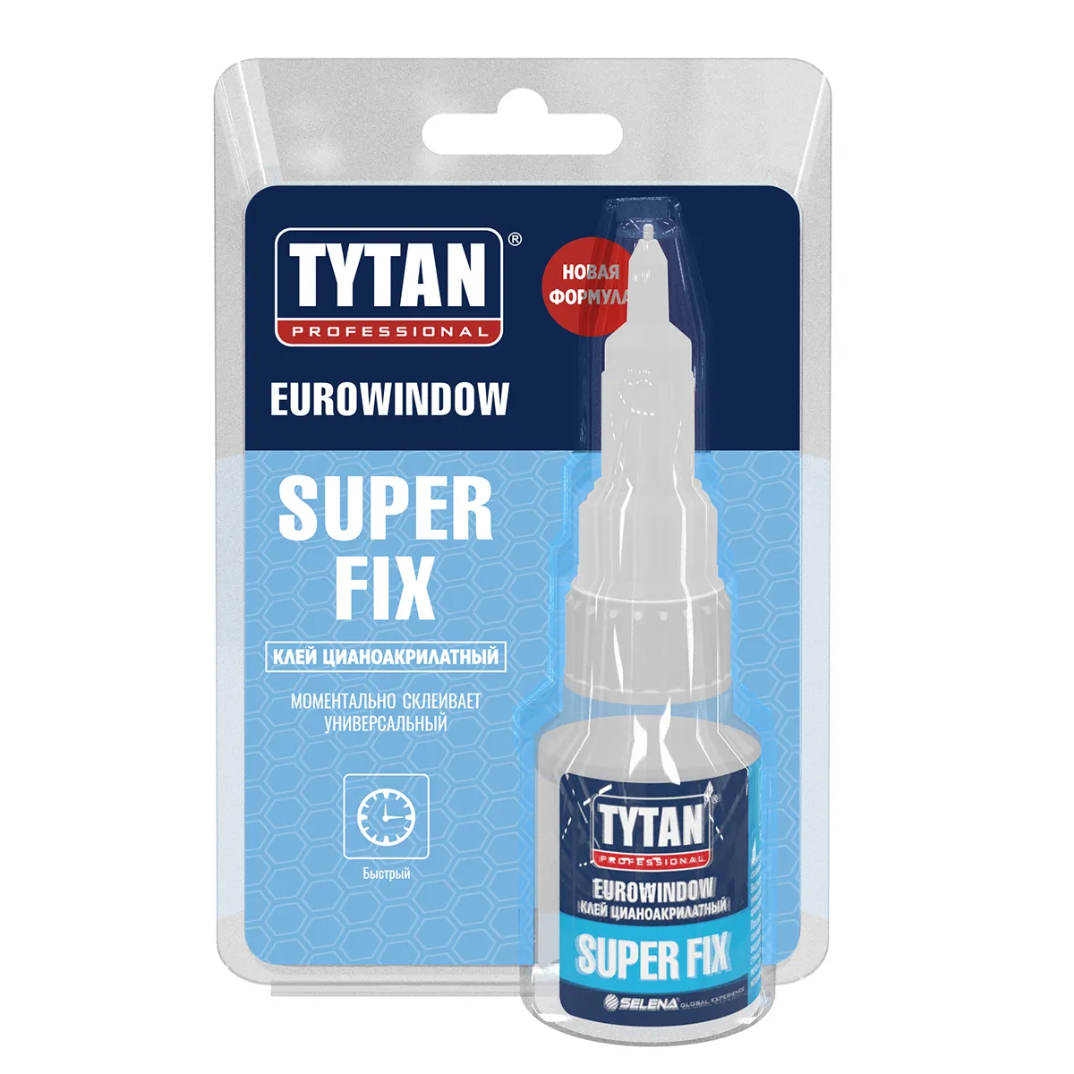 КЛЕЙ "EUROWINDOW" ЦИАНОАКРИЛАТНЫЙ "SUPER FIX"  20 Г (36) "TYTAN PROFESSIONAL"