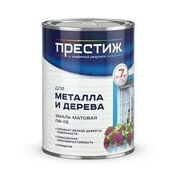 ЭМАЛЬ ПФ-115 БЕЛАЯ МАТОВАЯ 0,9 КГ (1/14) "ПРЕСТИЖ"