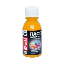 ПАСТА КОЛЕР. УНИВЕРС. "DALI" ЗОЛОТИСТО-ЖЕЛТАЯ 0,1 КГ (8/48) "РОГНЕДА"
