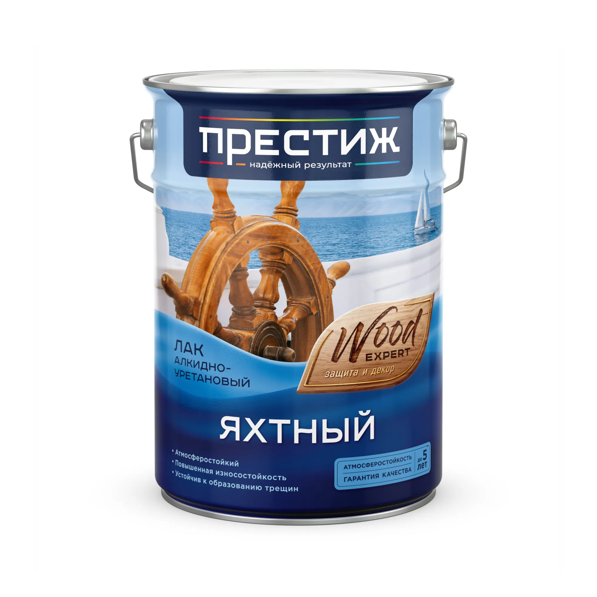 ЛАК ЯХТНЫЙ ПОЛУМАТОВЫЙ 5 Л (1/2) "ПРЕСТИЖ"