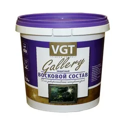 СОСТАВ ЗАЩИТН. ВОСКОВОЙ ПО ВЕНЕЦИАНСКОЙ ШТУКАТУРКЕ 0,9 КГ (6) "VGT GALLERY"