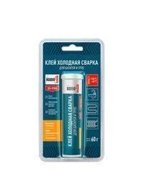 КЛЕЙ ХОЛОДНАЯ СВАРКА ДЛЯ РЕМОНТА БАТАРЕЙ И ТРУБ 60 Г (12) "KUDO" KU-H104