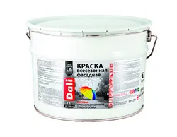 КРАСКА "DALI" ФАСАДНАЯ ВСЕСЕЗОННАЯ БАЗА А  9 Л (1) "РОГНЕДА"