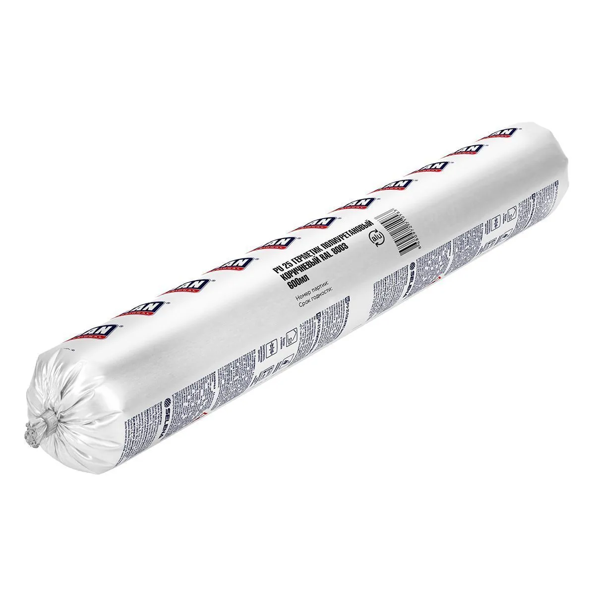 ГЕРМЕТИК ПОЛИУРЕТАНОВЫЙ PU 25 КОРИЧНЕВЫЙ (RAL 8003) 600 МЛ (12) "TYTAN PROFESSIONAL"