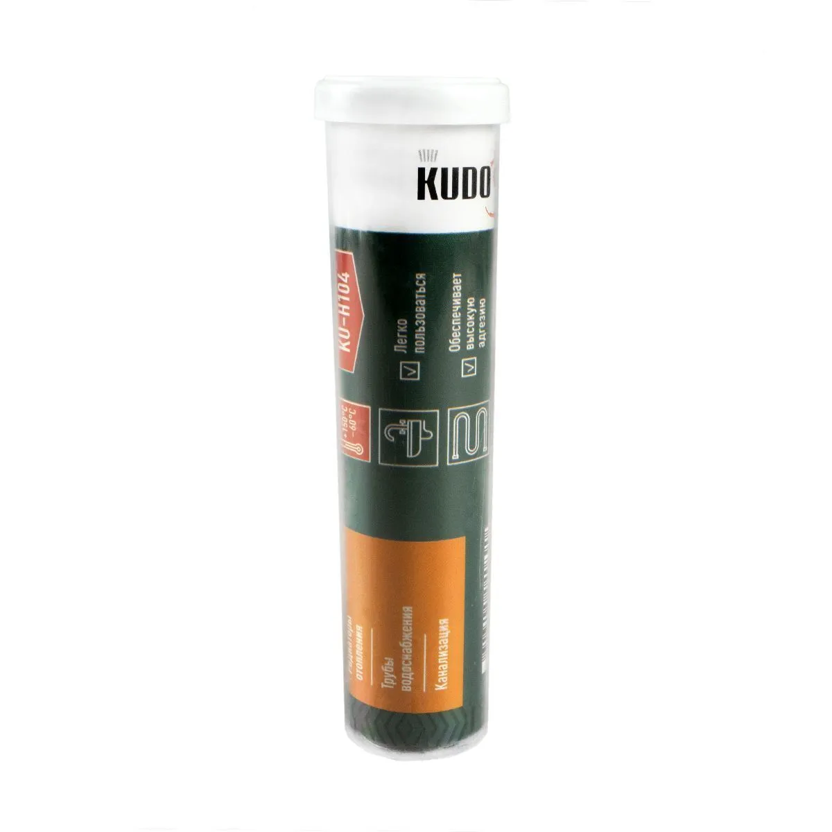 КЛЕЙ ХОЛОДНАЯ СВАРКА ДЛЯ РЕМОНТА БАТАРЕЙ И ТРУБ 60 Г (12) "KUDO" KU-H104