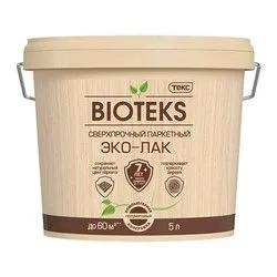ЛАК "BIOTEKS" (ЛАК "ПРОФИ") ПАРКЕТНЫЙ ВОДНЫЙ  П/МАТОВ.  5 Л (1) ТЕКС