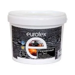 ЛАК ПАРКЕТНЫЙ "EUROTEX" ЭКО ГЛЯНЦЕВЫЙ  2,2 Л (1/4) "РОГНЕДА"