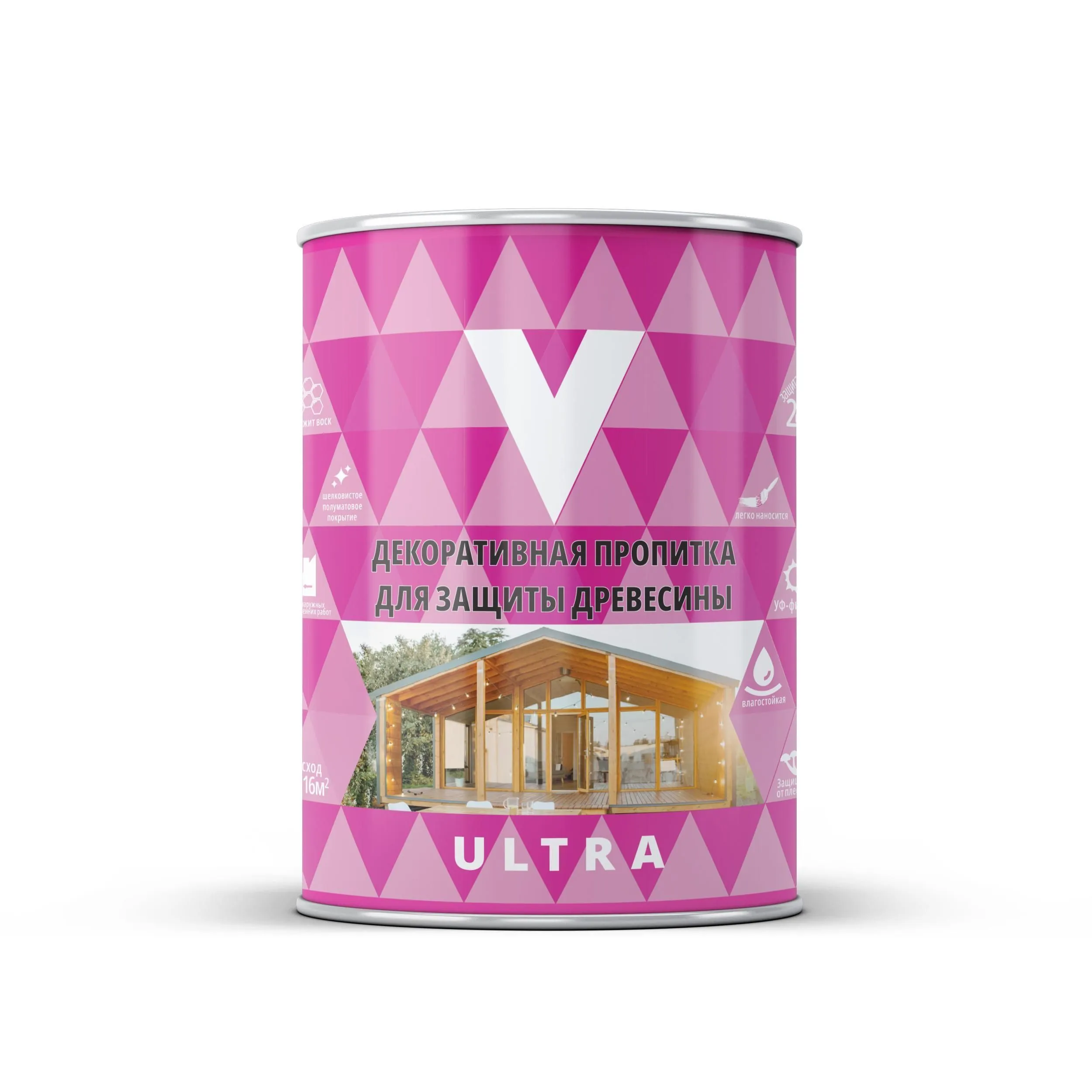 ПРОПИТКА ДЕКОРАТИВНАЯ "ULTRA" МАХАГОН  2,5 Л (1/4) "V"