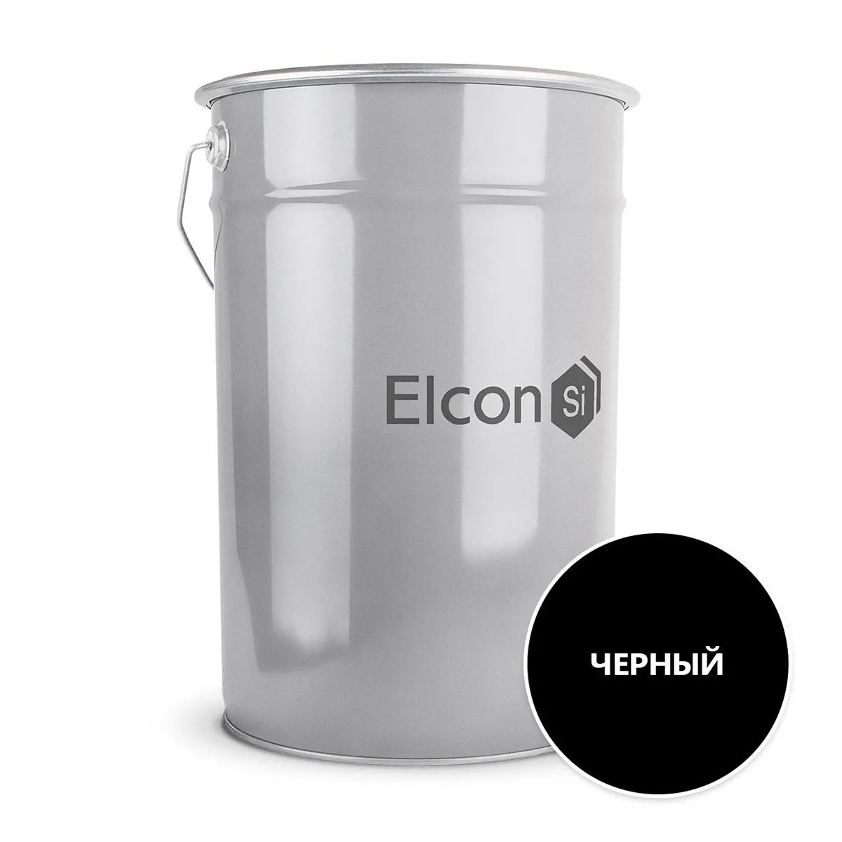 ГРУНТ-ЭМАЛЬ ПО РЖАВЧИНЕ 3 В 1 ЧЕРНАЯ 25 КГ (1) "ELCON"