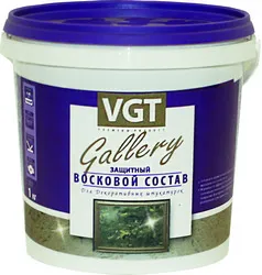 СОСТАВ ЗАЩИТН. ВОСКОВОЙ ПО ВЕНЕЦИАНСКОЙ ШТУКАТУРКЕ 2,4 КГ (4) "VGT GALLERY"