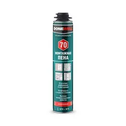 ПЕНА МОНТАЖНАЯ "DONEWELL 70" ПРОФИ 1000 МЛ/950 Г ВСЕСЕЗОННАЯ (1/12)