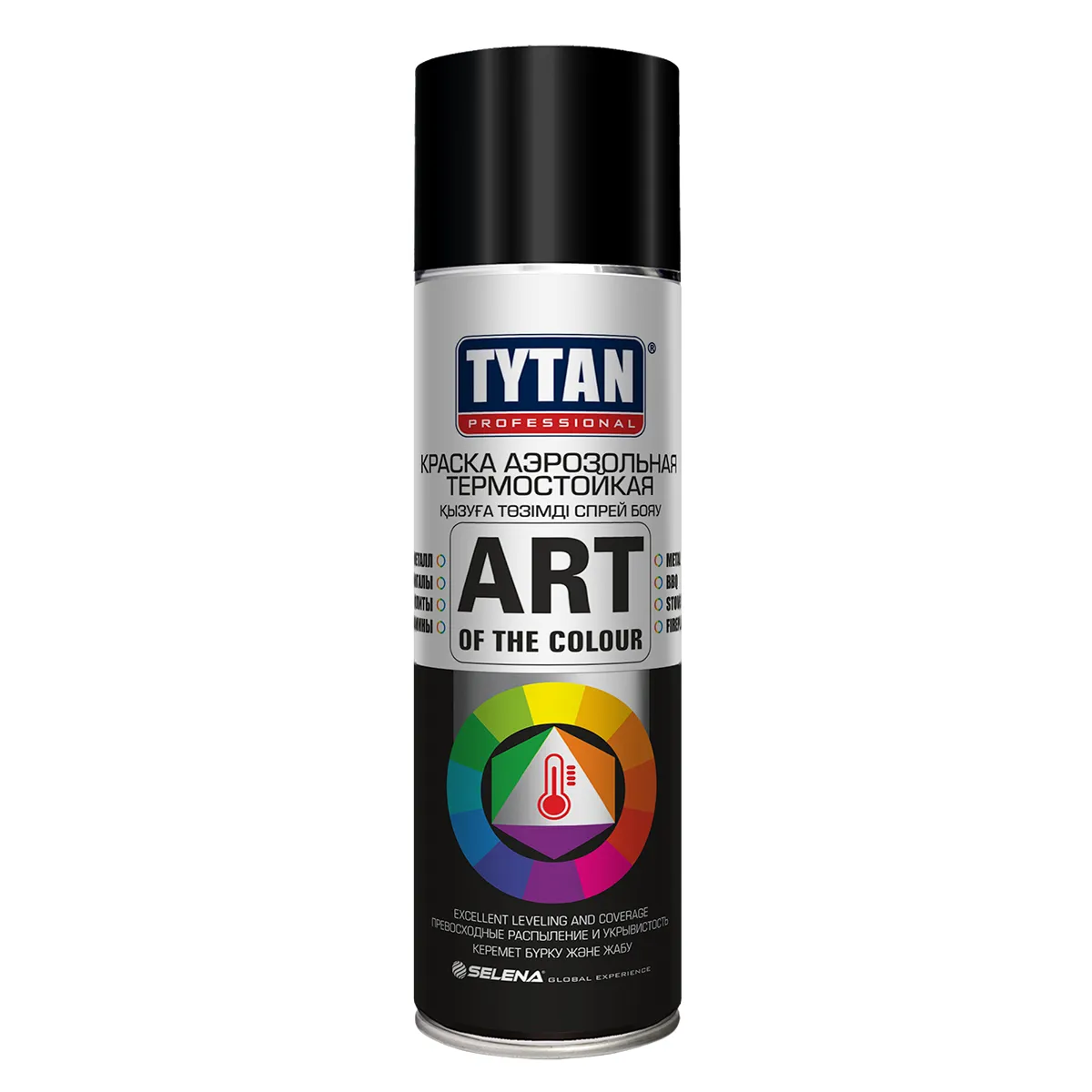 КРАСКА АЭРОЗОЛЬ ТЕРМОСТОЙКАЯ "TYTAN PROFESSIONAL" ART ЧЕРНАЯ 400 МЛ (12)