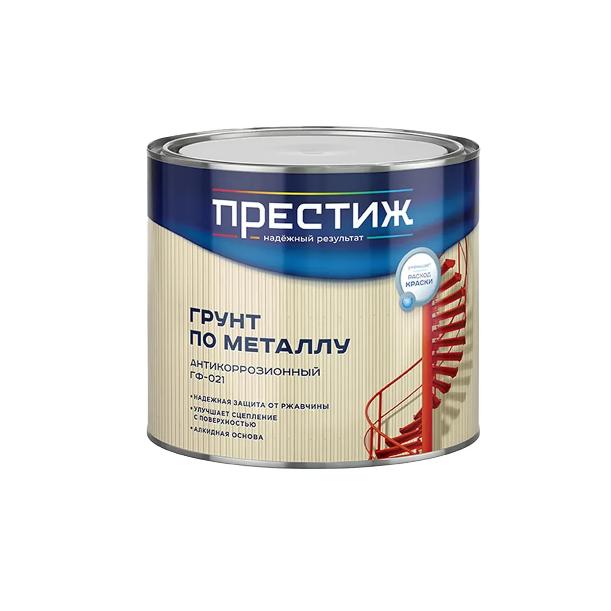 ГРУНТ БЫСТРОСОХНУЩИЙ КРАСНО-КОРИЧНЕВЫЙ 1,9 КГ (6) "ПРЕСТИЖ"