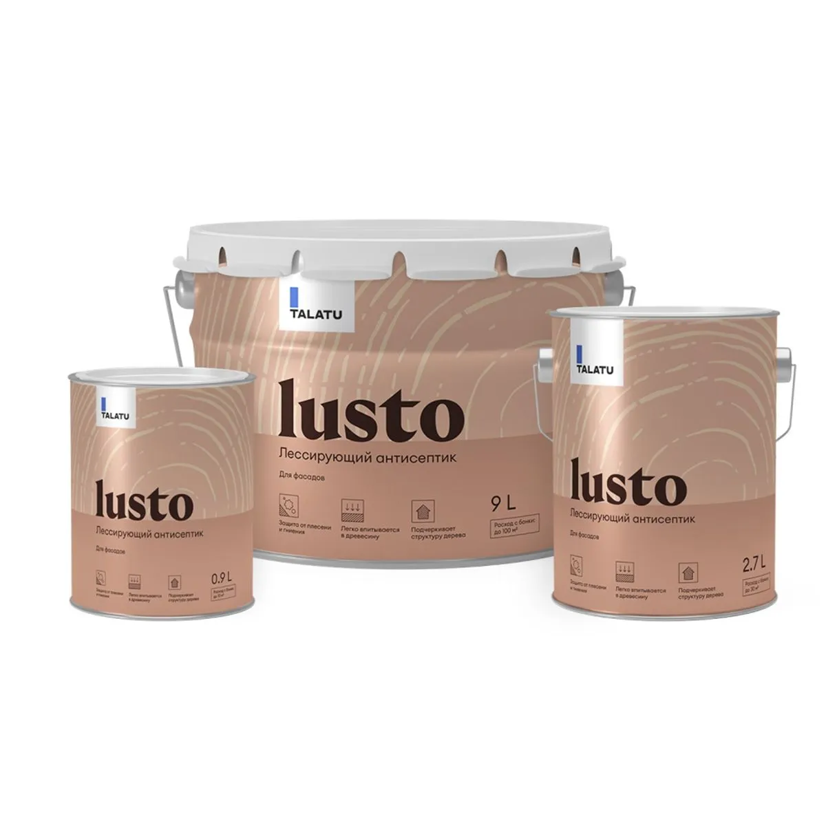 АНТИСЕПТИК ЛЕССИРУЮЩИЙ "LUSTO" БАЗА С 2,7 Л (1) "TALATU"