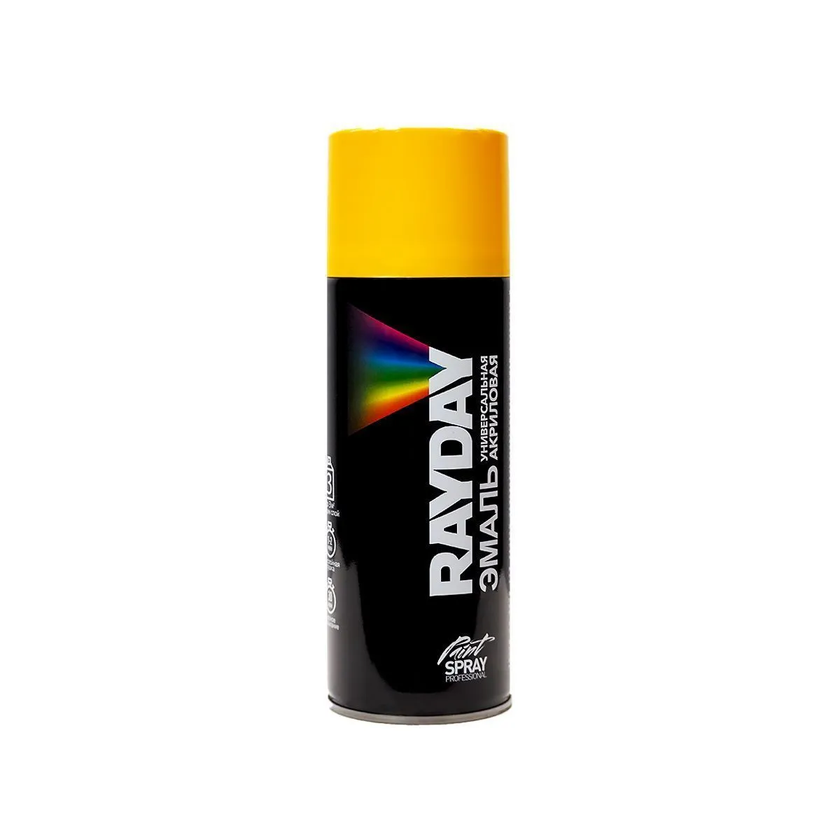 КРАСКА АЭРОЗОЛЬ АКРИЛ. RAL 1023 ЖЕЛТАЯ 520 МЛ (1/12) "RAYDAY" RD-061