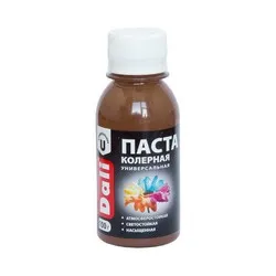 ПАСТА КОЛЕР. УНИВЕРС. "DALI" КОРИЧНЕВАЯ 0,1 КГ (8/48) "РОГНЕДА"