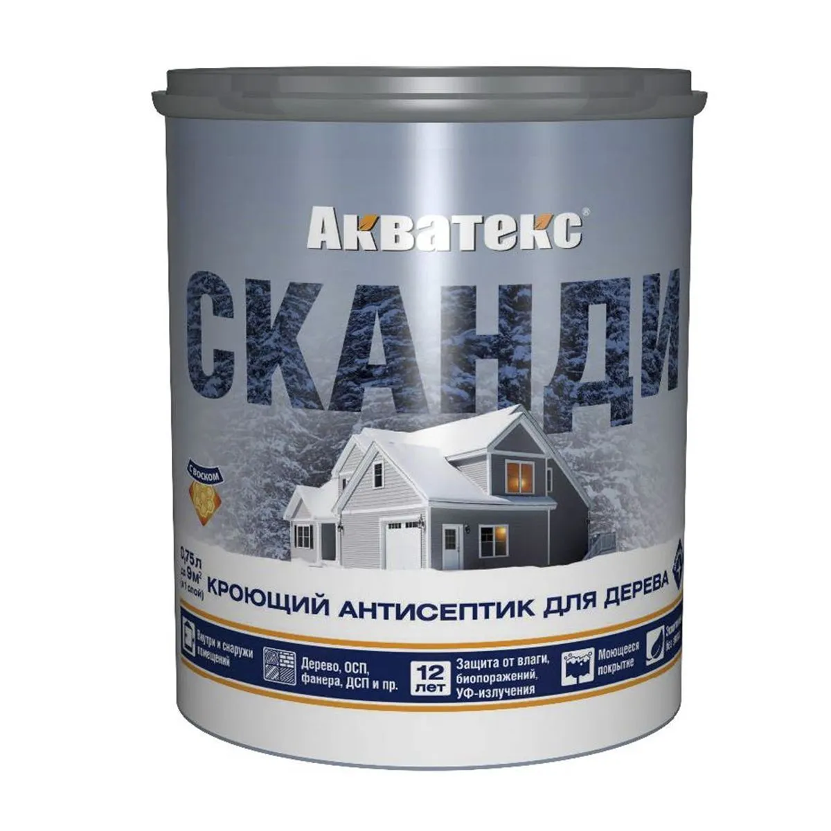 АКВАТЕКС СКАНДИ СЛОНОВАЯ КОСТЬ 0,75 Л (1/6) "РОГНЕДА"