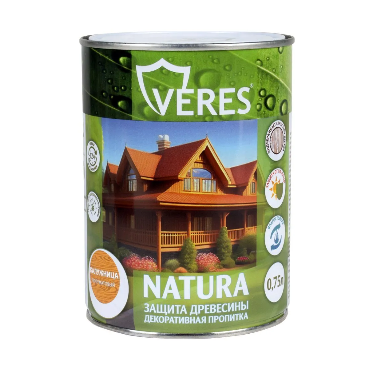 ПРОПИТКА ДЕКОРАТИВНАЯ "NATURA" КАЛУЖНИЦА 0,75 Л (1/8) "VERES"