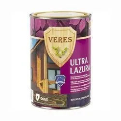 ВЕРЕС УЛЬТРА ЛАЗУРА № 4 ОРЕХ  0,9 Л (1/6) "VERES"