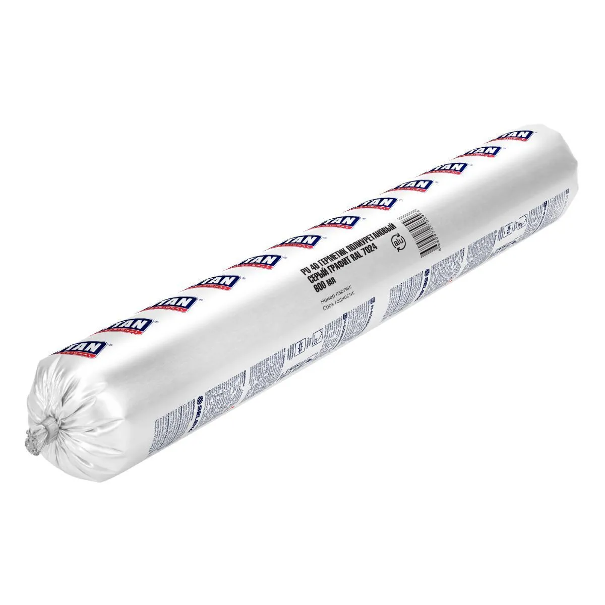 ГЕРМЕТИК ПОЛИУРЕТАНОВЫЙ PU 40 ГРАФИТ (RAL 7024) 600 МЛ (12) "TYTAN PROFESSIONAL"