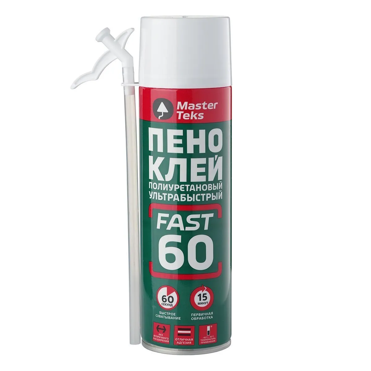 ПЕНО-КЛЕЙ ПОЛИУРЕТАН. УЛЬТРАБЫСТРЫЙ 0,35 Л (1/12) "MASTERTEKS"
