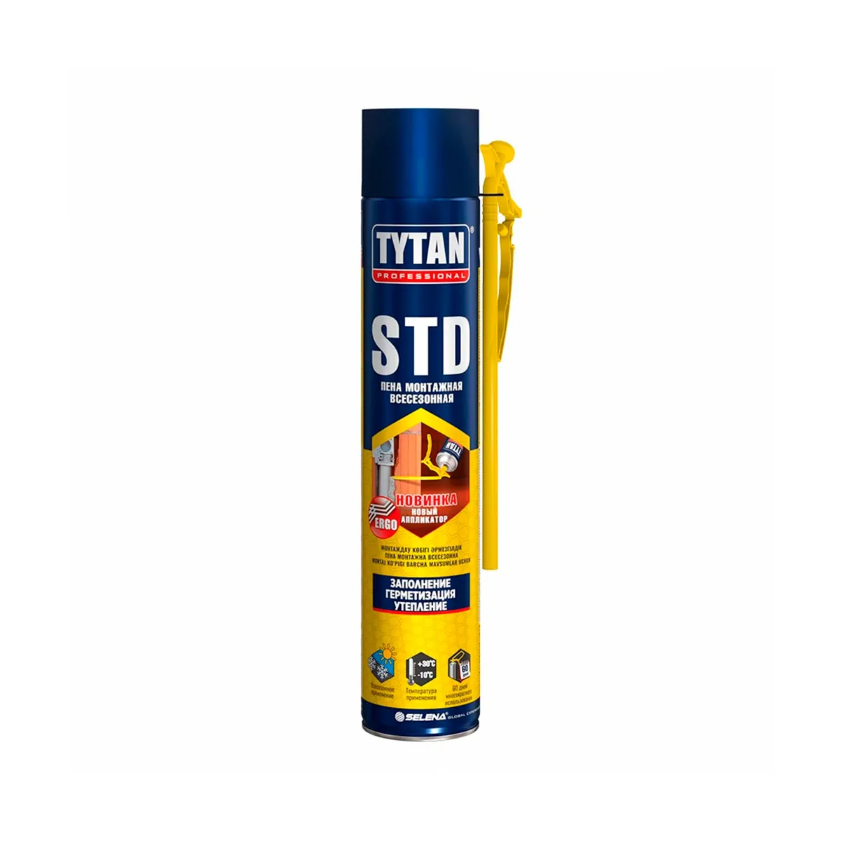 ПЕНА МОНТАЖНАЯ "TYTAN PROFESSIONAL STD ЭРГО" 750 МЛ ВСЕСЕЗОННАЯ (12/672)