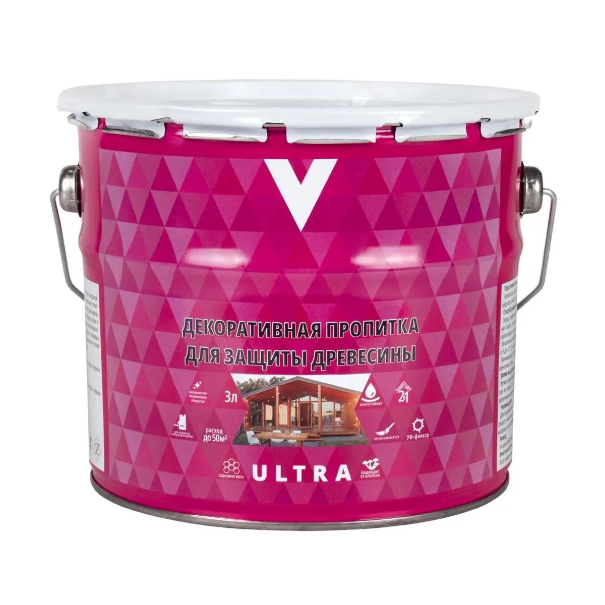 ПРОПИТКА ДЕКОРАТИВНАЯ "ULTRA" ТИК  2,5 Л (1/4) "V"