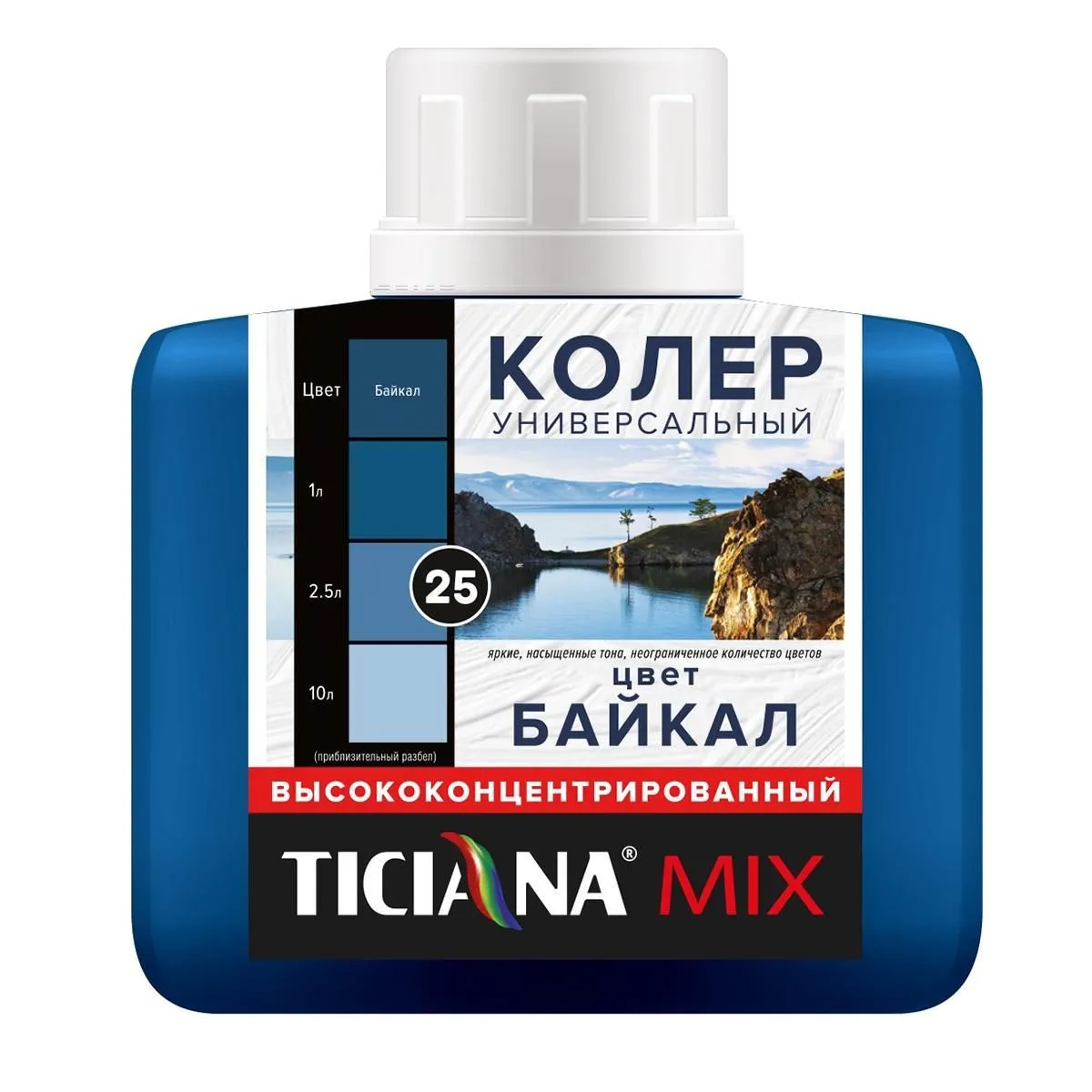 КОЛЕР УНИВЕРСАЛЬНЫЙ №25 БАЙКАЛ 80 МЛ (12) "TICIANA"